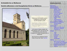 Tablet Screenshot of kirche-wuthenow.de
